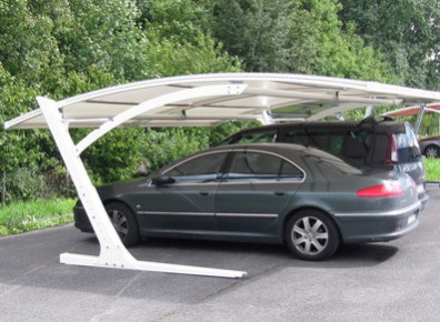 Carport métallique design pour 1 voiture